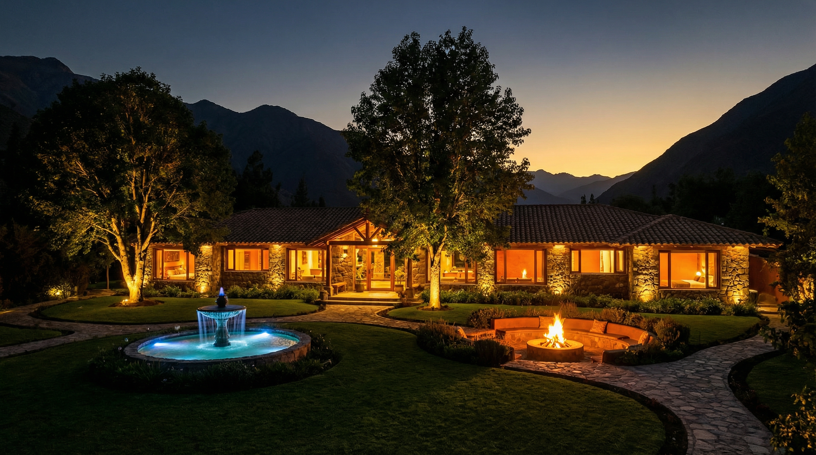 Casa Primal Hotel - Jardín y Piscina